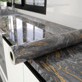 Glossy Thick Marble Contact Paper by YUN-aeonPeelandStickWall