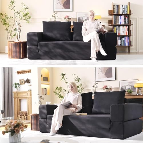 WHGBJA 79'' Convertible Sleeper Sofa Bed, 3-in-1 Foldable Floor Couch - Image 6