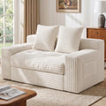 Boneless Couches for Living Room, 2 Seater Boneless Loveseat Sofa, Premium by NLDDTrailblazersTreasures