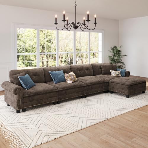 SUNSHINE VALLEY 150" Oversized Modular Sectional Couch L Shaped Living Room by SUNSHINEVALLEY