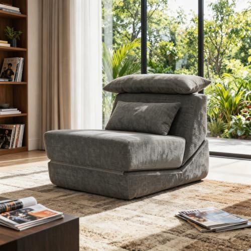 Fold Out Chair Bed, Folding Sofa Bed, 3 in 1 Convertible Sleeper Chair Bed by KAPEETOO