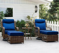PIZZELLO 5 Piece Outdoor Swivel Chairs by PIZZELLO