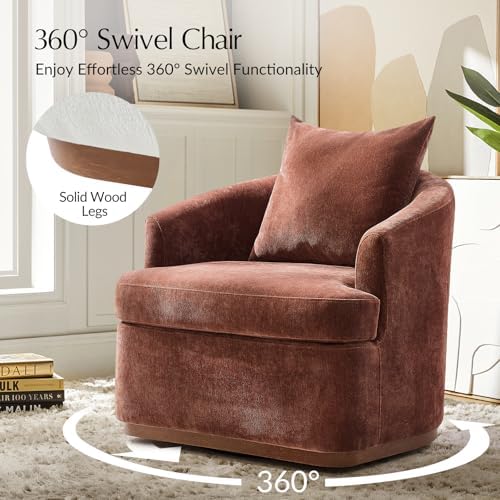 HULALA HOME Modern Swivel Accent Chair - Image 3