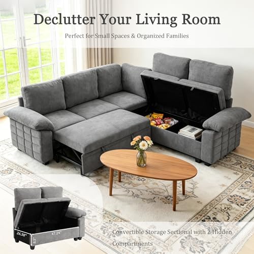 Modern L-Shape Sleeper Sofa - Image 4