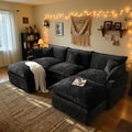 108'' U Shaped Cloud Couch, 3-Seater Sofa by Eco-ChicLivingBeautifullyAffordable