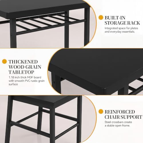 Shahoo 3-Piece Dining Table Set - Image 6