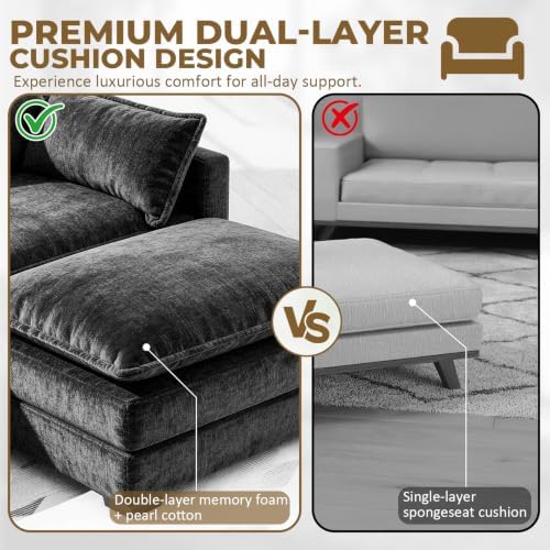 LEVELEVE 112" L-Shape Modular Sofa - Image 4