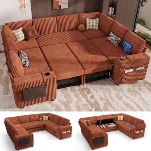 Vipbear 111" Modular Sectional Sleeper Sofa by VipbearLiving