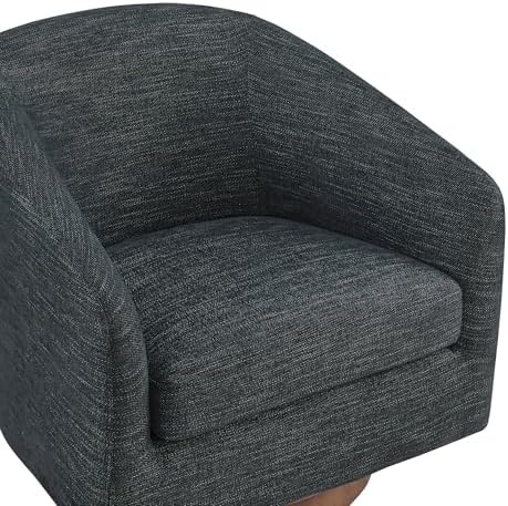 CHITA Swivel Accent Chair Set of 2, Fully Assembled Fabric Barrel Armchair - Image 7