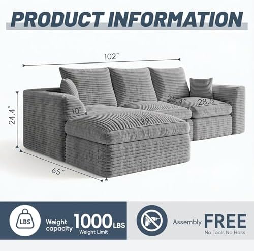 106" Modular Sectional Sofa - Image 2