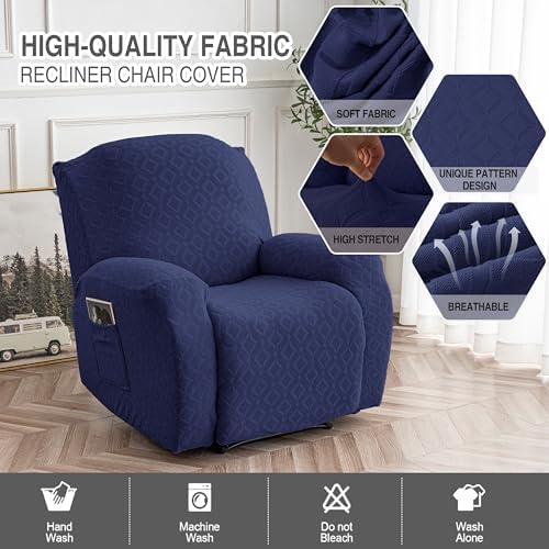 Genina Waterproof Recliner Chair Cover, XL-1 Seat Couch Cover - Image 2