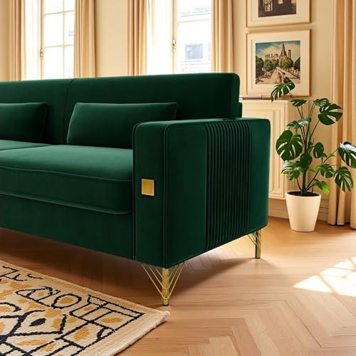 KEIKI 86" Oversized Luxury Velvet Sofa - Image 5