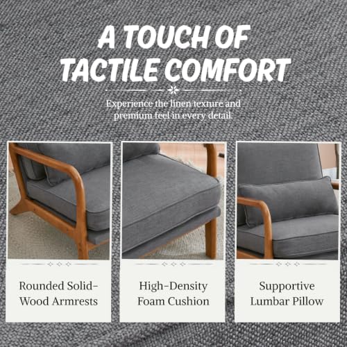 Karl home Mid-Century Modern Accent Reading Chair - Image 5