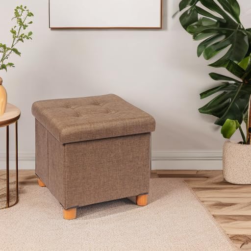 B FSOBEIIALEO 15" Square Storage Ottoman - Image 6