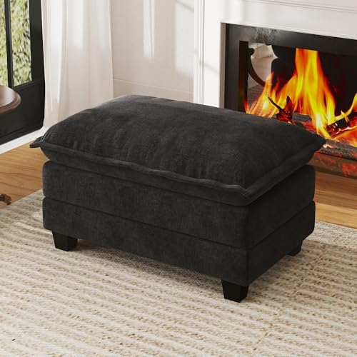 WorthFurni Cloud Couch Ottoman Modular Sectional Sofa, Comfy Deep Seat Cushion by WorthFurni