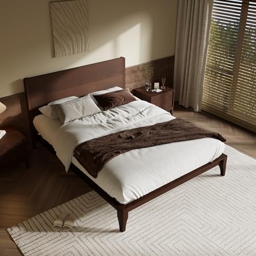 Merax King Size Bamboo Platform Bed Frame - Image 4