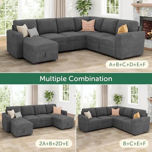 HONBAY Modular Sectional Sleeper Sofa - Image 4