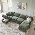 112.6" Modular Sectional Cloud Couches, Modern Sectional Sofa by ALLTUFOYourDailyEssential