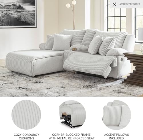 Signature Design by Ashley Reclining Sectional Sofa - Image 4