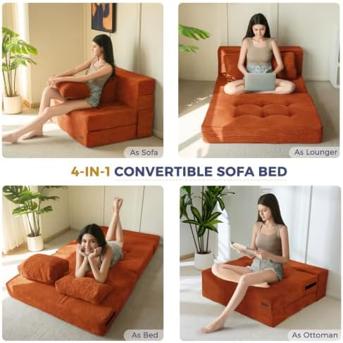 MAXYOYO Convertible Sofa Bed, Fold Out Sofa Couch - Image 4