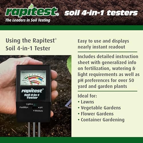 Luster Leaf 1818 Rapitest 4-in1 Soil pH/Moisture/Fertility/Light Tester - Image 4