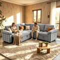Modern L-Shape Sleeper Sofa by YI+DANICA
