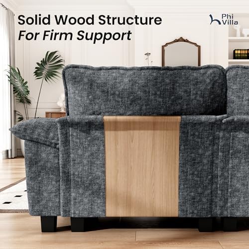 PHI VILLA 3-Piece Modular Sectional Cloud Couch and 2 Loveseats Sofa Set - Image 6