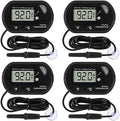 4Pcs Aquarium Thermometer Fish Tank Thermometer Reptile Fahrenheit Terrarium by Dorhea