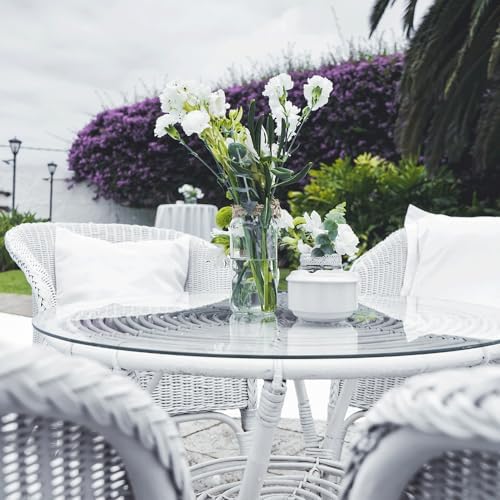 Dulles Glass 48 inch Round Glass Table Top - Image 6
