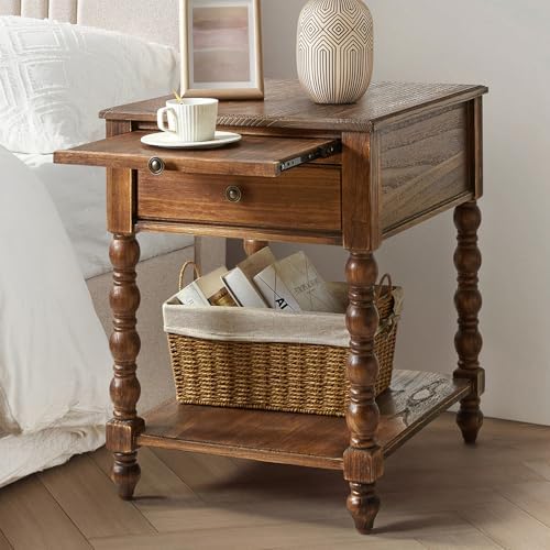 HULALA HOME Spindle End Table by HULALAHOME
