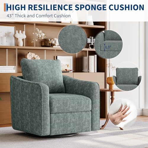 Garvee 360° Swivel Accent Chair - Image 6