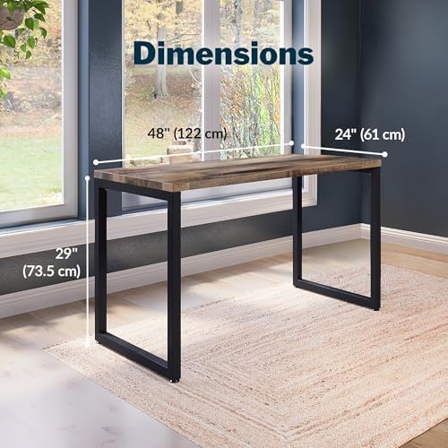 Vari Table for Home Office – 48x24 – Reclaimed Wood/Black - Image 2