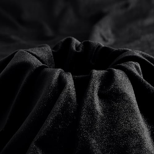 Black Velvet Fabric by The Yard, 3 Yards by MaiMaiSuan