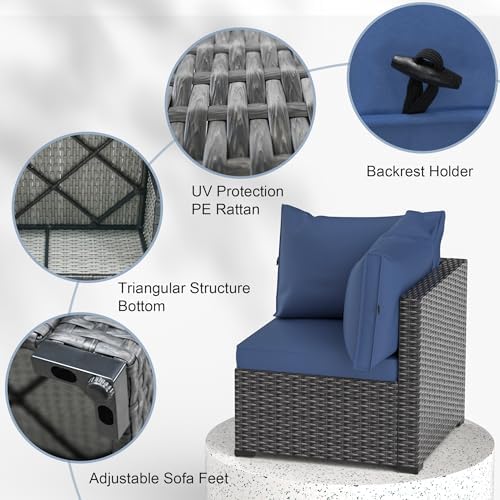 Patio Furniture Set with Fire Pit Table - Image 2