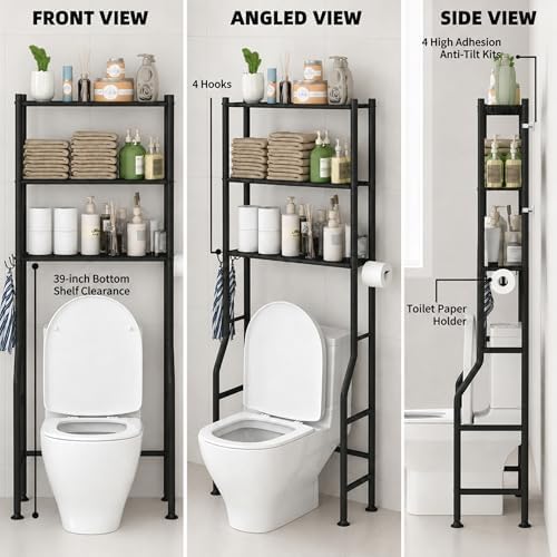 GloTika 3-Tier Over Toilet Storage - Image 2