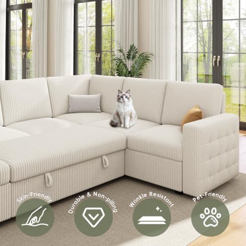 104"Sectional sleeper Sofa Bed, Pull Out Couch - Image 7