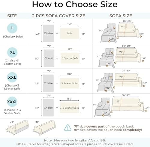 Herringbone L Shaped Couch Cover - Image 2