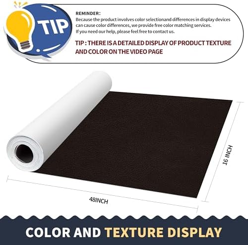 ONine Leather Repair Patch，Leather Repair Tape, 16 x 48 inches Leather Repair - Image 2