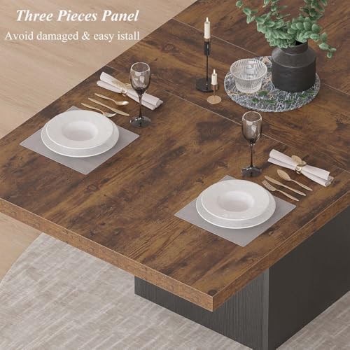 HSH 71" Rustic Brown Dining Table - Image 5