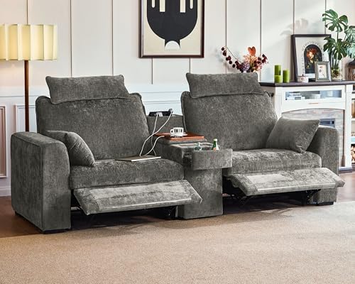 103" Modular Power Reclining Sectional 2 Seater Loveseat Sofa by BEDEEP