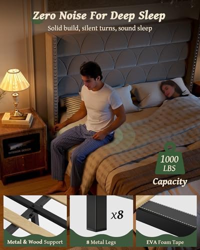 OHOHOLIVE King Size Bed Frame - Image 3
