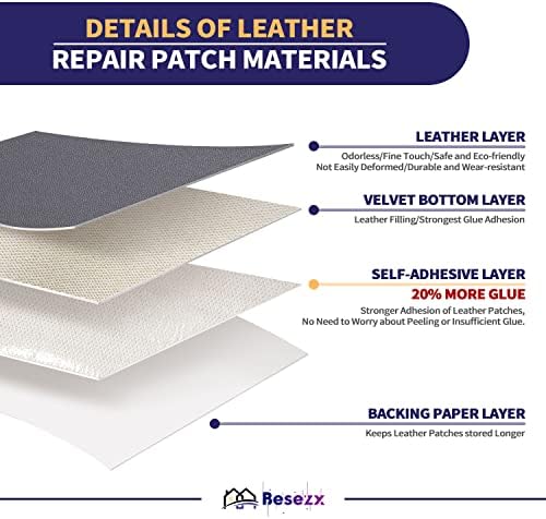 Leather Repair Patch Tape Kit, Self Adhesive Leather Repair - Image 2