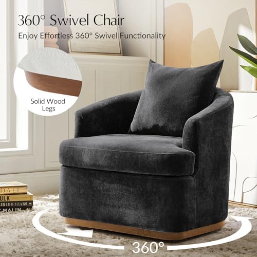 HULALA HOME Modern Swivel Accent Chair - Image 3