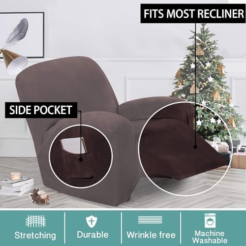 Turquoize Velvet Recliner Covers - Image 2