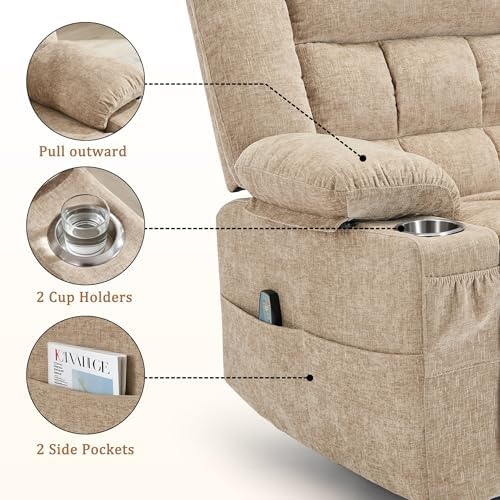 Korser Recliner Chair, Wall Hugger Recliners - Image 5