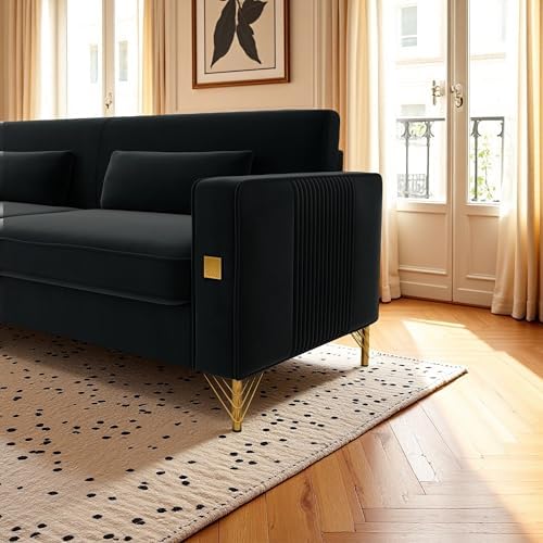 KEIKI 86" Oversized Luxury Velvet Sofa - Image 3