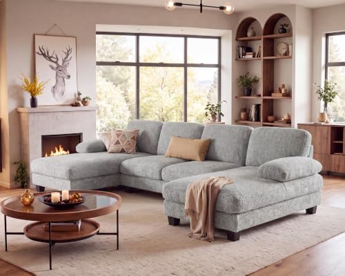 Furniwell U-Shaped Convertible Sectional Sofa Couch - Image 5