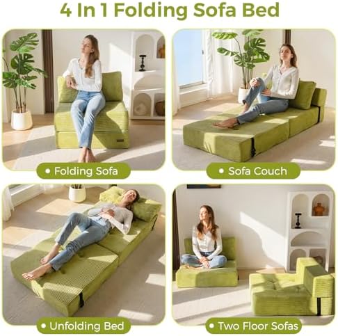 MAXYOYO Folding Sofa Bed, Convertible Chair Bed - Image 4