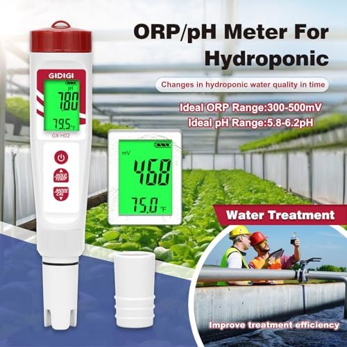 Water pH Tester, 4 in 1 pH H2 ORP ppm Meter - Image 5
