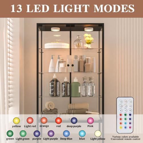 Beauty4U Iron Frame Glass Display Cabinet - Image 5